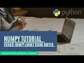 Python Numpy tutorial for beginners Full Course 4 - iterate numpy array using nditer numpy nditer