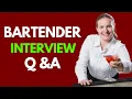 Top 20 Bartender Interview Questions and Answers for 2026