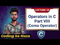 Comma Operator