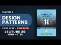 1 20 What are Design Patterns Singleton Factory Observer Strategy Explained Computer Science
