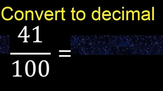 Convert to decimal How To Convert Decimals to Fractions