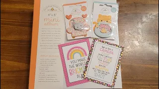 Cute Mini Albums from Doodlebug Design - Tips for Using to Display Paper Crafting Stash