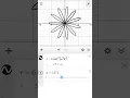 flower equation desmos graphing calculator