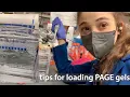 Tips for loading PAGE gels - the strategy that works for me