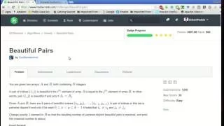HackerRank Beautiful Pairs Solution