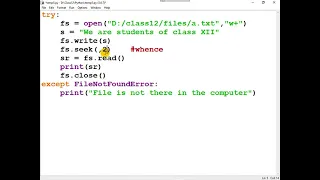 002 Part 1 of 3 Seek function in Python