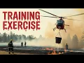 Intense Helicopter Firefighting Training