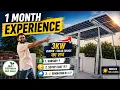 My First 3kW Solar Panel Setup Under PM Surya Ghar Yojana 1 Month Real Experience - Subsidy