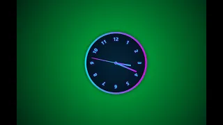 Create a Glowing Analog Clock with CSS JavaScript Real-Time Animation Tutorial
