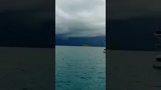 Bad weather is coming. Culo de pollo, storm at SanBlas, Panama #shorts #storm #sanblas #liveaboard