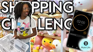 TWEEN DOES 2 MINUTE SHOPPING CHALLENGE! *NO BUDGET!*