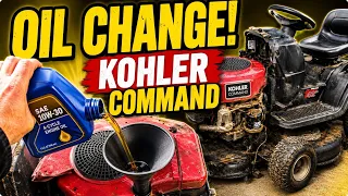 Kohler Command Oil Change