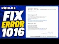 How to fix Roblox Error 1016 Origin DNS