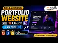 Build a Stunning Portfolio Website with Claude AI VS Code HTML CSS JavaScript
