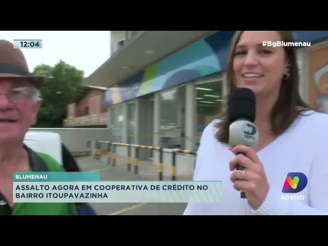 Blumenau: assalto agora em cooperativa de crédito no bairro Itoupavazinha