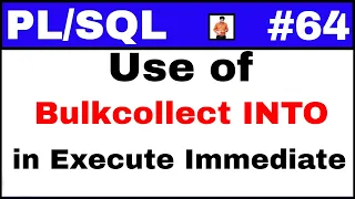 Tutorial Execute Immediate with bulk collect into clause TechShooterIN