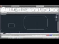 AutoCAD Draw Rectangle with Dimensions Rounded Corners