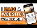 I Made a Website on My Phone Creating a Website on My Phone With SPCK Editor