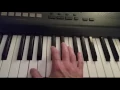 How to play an A Major 7 Chord on piano