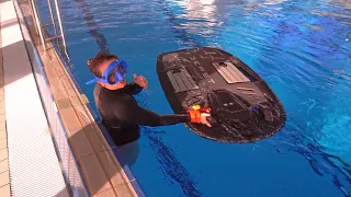 Super Fast Underwater Scooter in The Pool