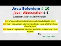 Java Selenium 10 Abstraction Interview Question Part 1 NATASA Tech