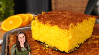 SEM FARINHA E SEM LEITE BOLO DE LARANJA FOFINHO,MOLHADINHO E FÁCIL!