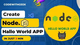 Node js Server setup with express Hallo World app Best way to code