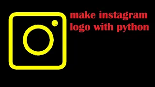 INSTAGRAM Logo with python code PYTHON
