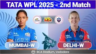 Live: Mumbai Women VS Delhi Women | WPL Live 2025 | MI vs DC Live Score & Commentary