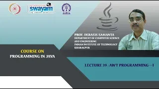 Lecture 39 AWT Programming I