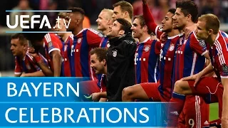 Thomas Müller Leads The Bayern Celebrations 