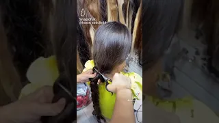 قص شعر البنت بدون سباب 