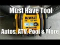 DEWALT 20-Volt Air Inflator DCC020IB Review Corded Cordless 3 to 160 psi