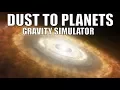 Creating Planets and Stars From a Planetary Disk - Gravity Simulator