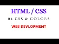 04 CSS Colors Tutorial somali