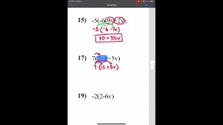Common Core Math Simplifying Expressions Version 1 Number 17