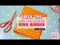 Pimp your ring binder creative QUICK TIPS no 5