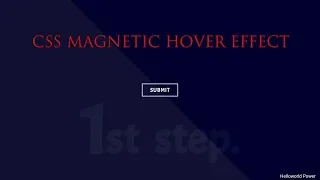 HTML CSS HOVER EFFECTS BUTTON HOVER MAGNETIC HOVER THIS IS CHALLENGES