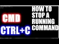 HOW TO TERMINATE A RUNNING COMMAND IN CMD