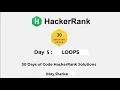 HackerRank Day 5 Loops CPP