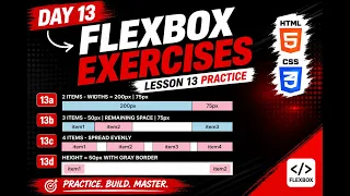 Day 13 Learning CSS Flexbox From Scratch 60 Day Web Development Journey