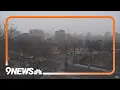Winter Storm Watch Snow begins to fall in Denver metro area
