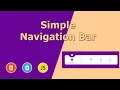 Front End UI Elements Navigation Bar using HTML5 CSS3 and JavaScript