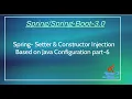 Spring Setter Injection Example Based On Java Configuration In Spring part