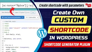 How to create own custom shortcode in WordPress Create shortcode with parameters