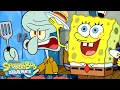 Every Time Squidward Made a Krabby Patty 🍔 | @SpongeBobOfficial