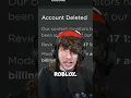 Download Lagu ROBLOX BANNED MY ACCOUNT... 😱😭 #roblox #shorts