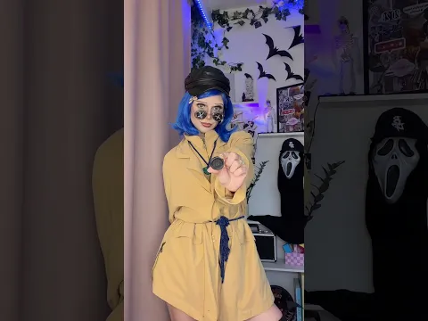MAM GUZIKI NA OCZACH #cosplay #halloween #makeup #coraline