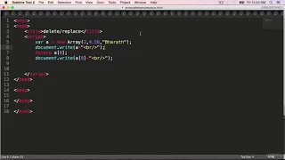 JavaScript Arrays delete and replace functions