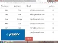 Remove Checked Row in Table - Jquery Source Code